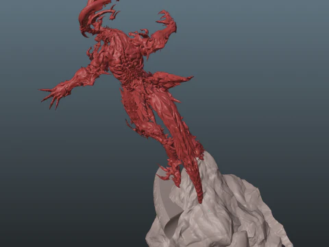 Final Fantasy XVI Ifrit vs Phoenix Diorama Two versions 3D Print Model