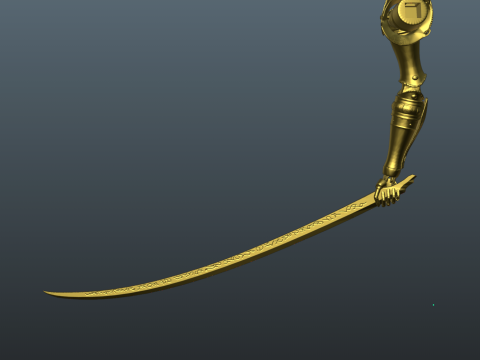 Malenia Helmet with Prosthetic and Katana 3D Baskı Modeli