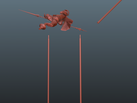 Final Fantasy XVI Knight of the Blinding Dawn a bonus spear 3D Print Model