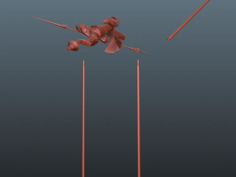 Final Fantasy XVI Knight of the Blinding Dawn a bonus spear 3D Print Model