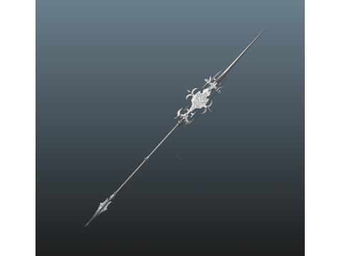 Final Fantasy XVI Knight of the Blinding Dawn a bonus spear 3D Print Model