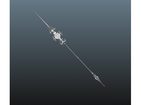 Final Fantasy XVI Knight of the Blinding Dawn a bonus spear 3D Print Model