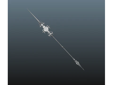 Final Fantasy XVI Knight of the Blinding Dawn a bonus spear 3D Print Model