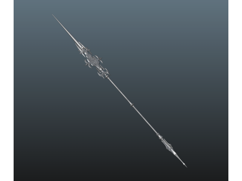 Final Fantasy XVI Knight of the Blinding Dawn a bonus spear 3D Print Model