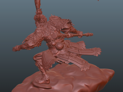 Black Myth Wukong cloud Bonus Wukong Staff and Mug 3Dプリントモデル