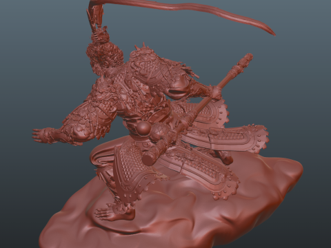Black Myth Wukong cloud Bonus Wukong Staff and Mug 3Dプリントモデル