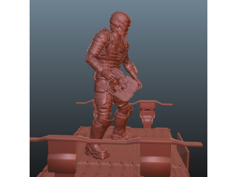 Dead Space Pose 1 3Dプリントモデル