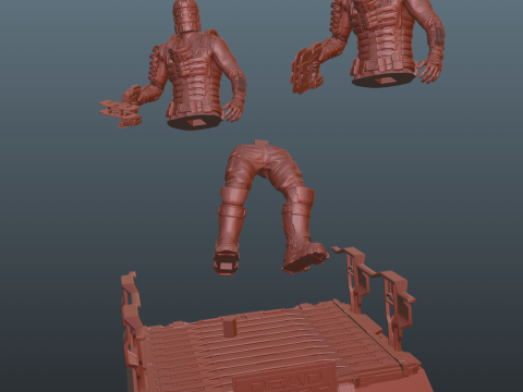 Dead Space Pose 1 3Dプリントモデル