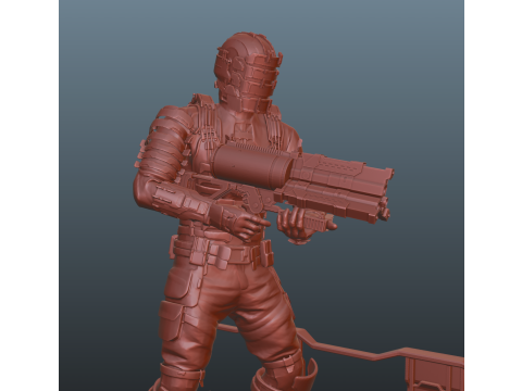 Dead Space Pose 2 3Dプリントモデル
