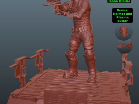 Dead Space Pose 3 3Dプリントモデル