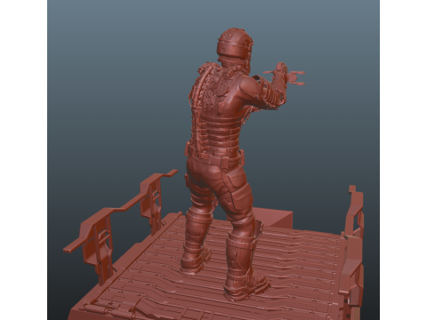 Dead Space Pose 3 3Dプリントモデル