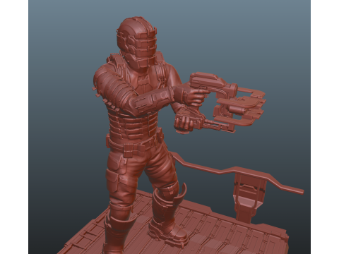 Dead Space Pose 3 3Dプリントモデル