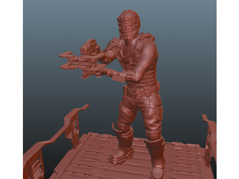 Dead Space Pose 3 3Dプリントモデル