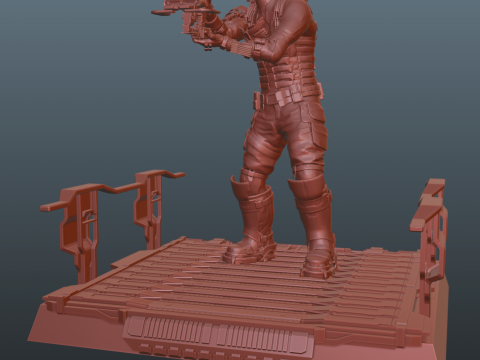 Dead Space Pose 3 3Dプリントモデル