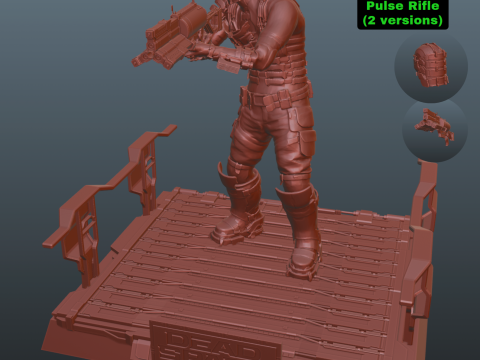 Dead Space Pose 4 3Dプリントモデル
