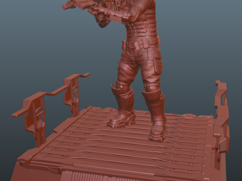 Dead Space Pose 4 3D 프린트 모델