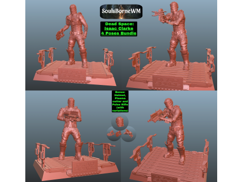 Dead Space 4 Poses bundle 3Dプリントモデル
