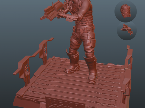 Dead Space 4 Poses bundle 3D Принт Модель