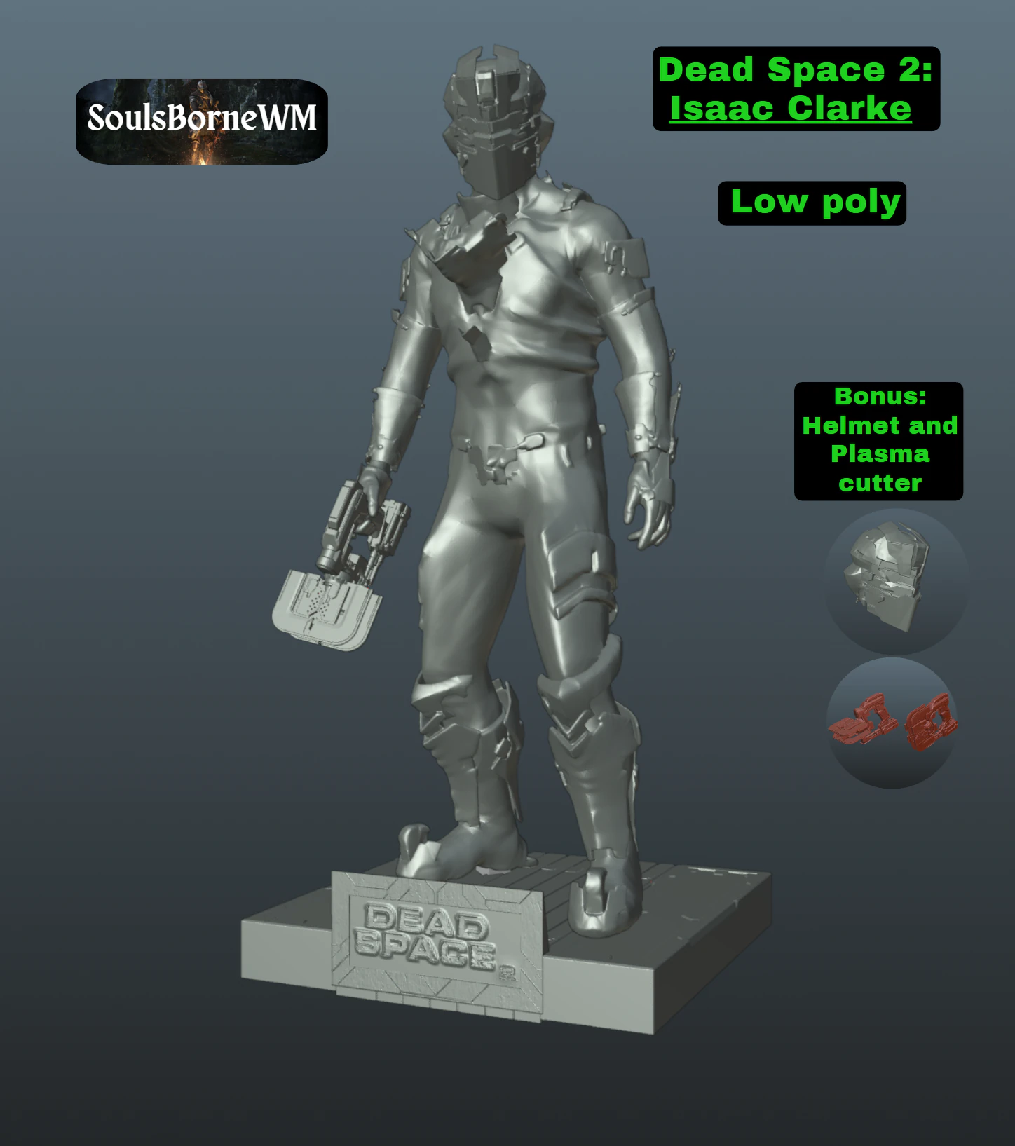 デッドスペース2 3Dプリントモデル .c4d .max .obj .3ds .fbx .stl .blend 