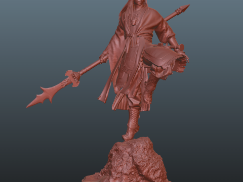 Erlang - Black Myth Wukong Pose 2 3Dプリントモデル