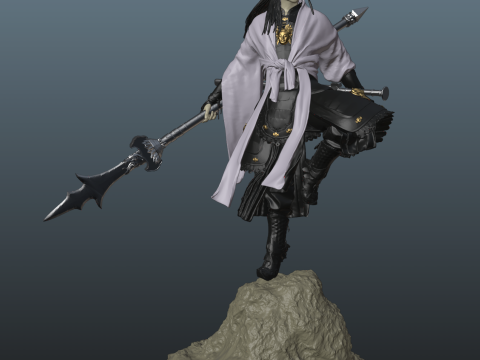 Erlang - Black Myth Wukong Pose 2 3Dプリントモデル