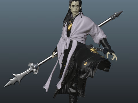 Erlang - Black Myth Wukong Pose 2 3Dプリントモデル