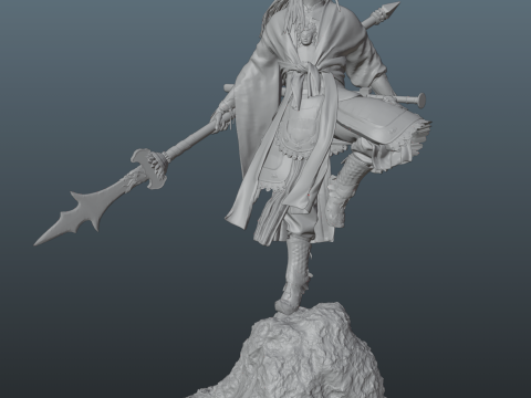 Erlang - Black Myth Wukong Pose 2 3Dプリントモデル