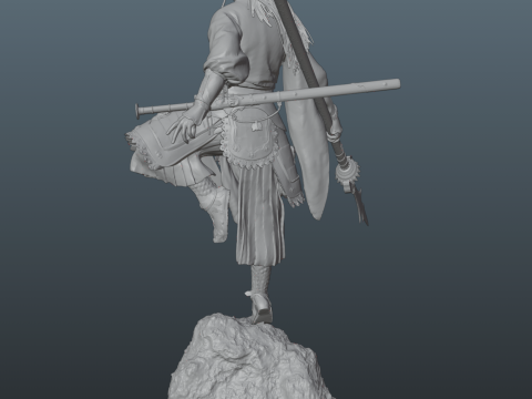 Erlang - Black Myth Wukong Pose 2 3Dプリントモデル