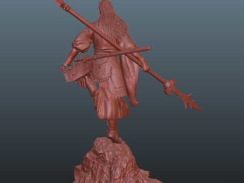 Erlang - Black Myth Wukong Pose 2 3Dプリントモデル