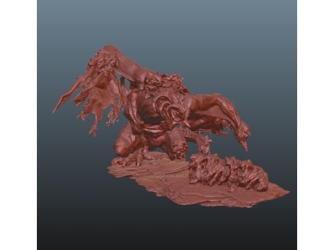 Bayle vs Igon STL Elden Ring 3Dプリントモデル