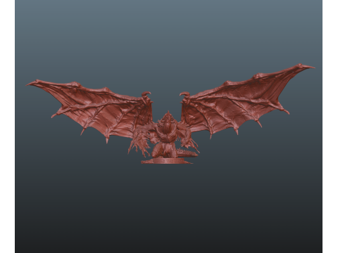 Bayle Open Wings STL Elden Ring 3D Print Model