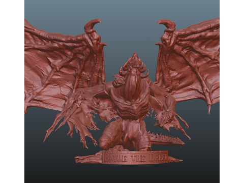 Bayle Open Wings STL Elden Ring 3D Print Model