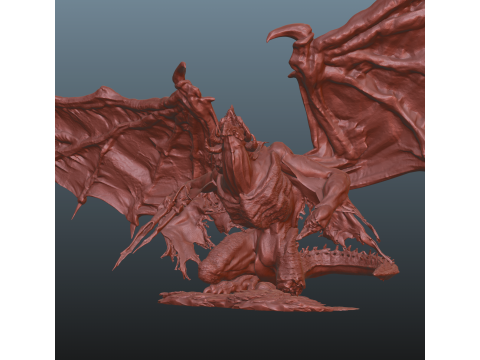 Bayle Open Wings STL Elden Ring 3D Print Model