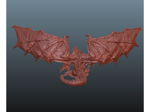 Bayle Open Wings STL Elden Ring 3D Print Model