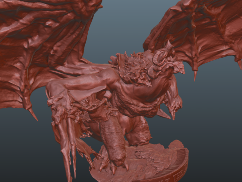 Bayle Open Wings STL Elden Ring 3D Print Model