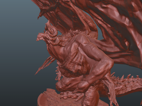 Bayle Open Wings STL Elden Ring 3D Print Model
