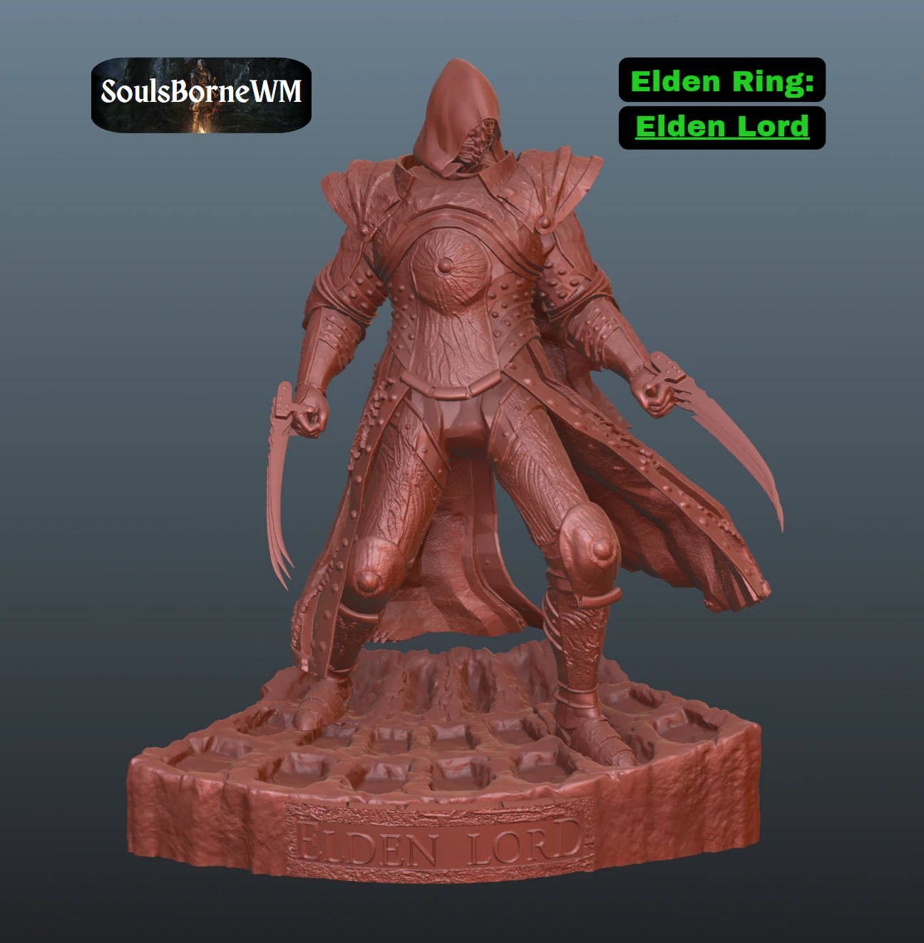 エルデンロード エルデンリング 3Dプリントモデル .c4d .max .obj .3ds .fbx .stl .blend 