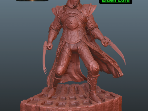 Elden Lord Elden Ring 3D 프린트 모델