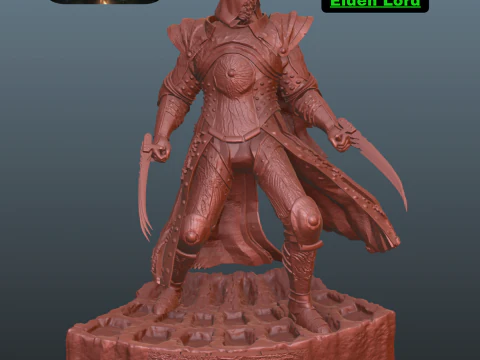 Anel Elden Lord Elden Modelo de Impressão 3D