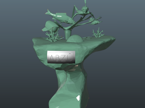 Abzu Diorama 3Dプリントモデル