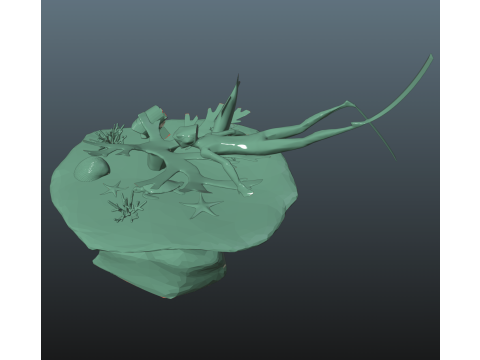 Abzu Diorama 3Dプリントモデル