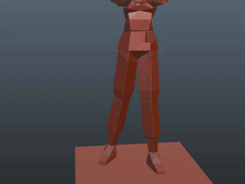 Jill Valentine RE1 PSX Style 3D Print Model