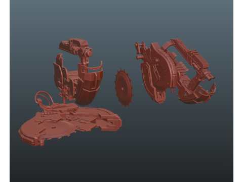 Dead Space Weapons pack 3D Baskı Modeli