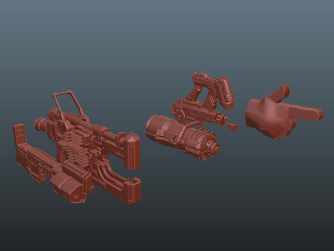 Dead Space Weapons pack 3D Baskı Modeli