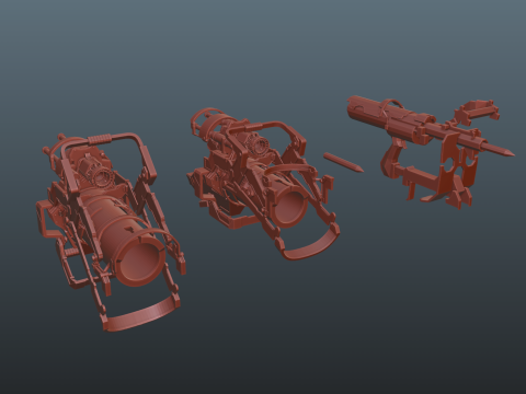 Dead Space Weapons pack 3D Baskı Modeli