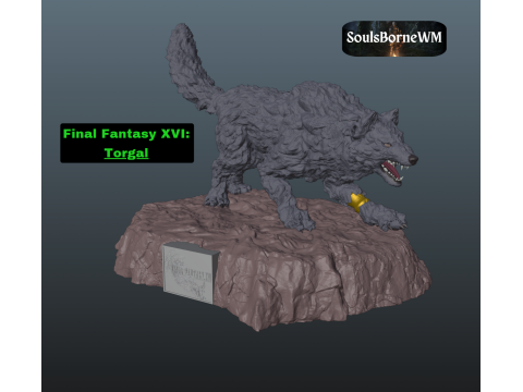 Final Fantasy 16 Torgal 3Dプリントモデル