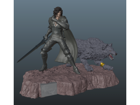 Final Fantasy XVI Clive and Torgal Bundle 3D Print Model