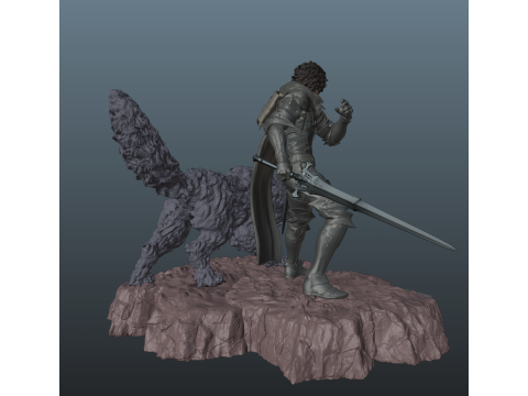 Final Fantasy XVI Clive and Torgal Bundle 3D Print Model