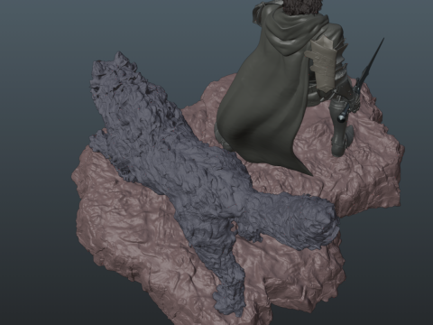 Final Fantasy XVI Clive and Torgal Bundle 3D Print Model