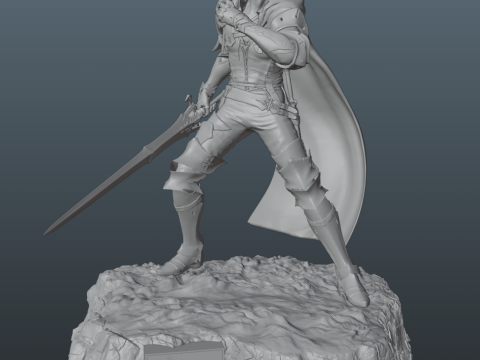 Final Fantasy XVI Clive and Torgal Bundle 3D Print Model